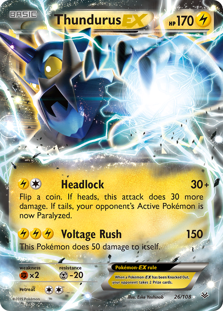 Thundurus-EX — illustrated card