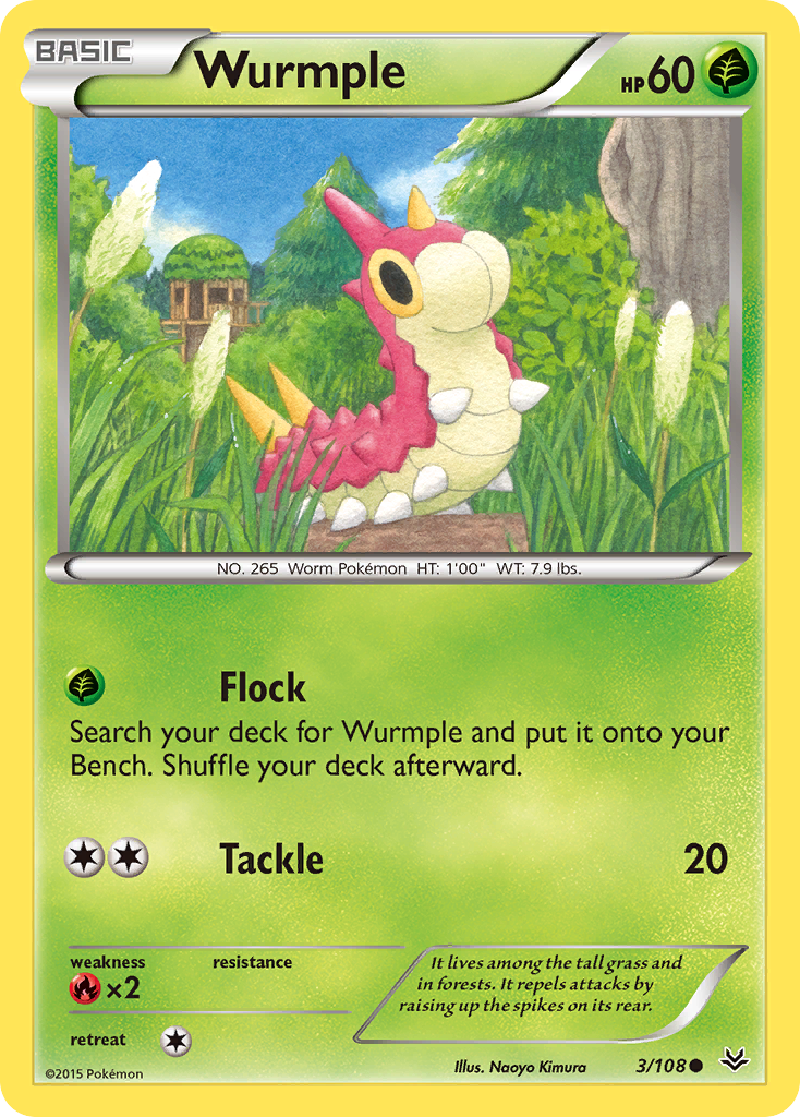 Wurmple — illustrated card
