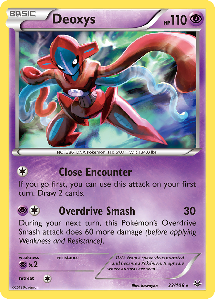 Deoxys — illustrated card