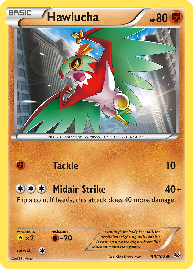 Hawlucha — illustrated card