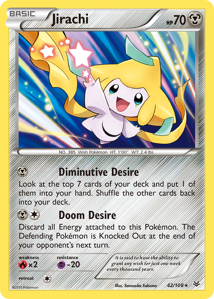 Jirachi — illustrated card