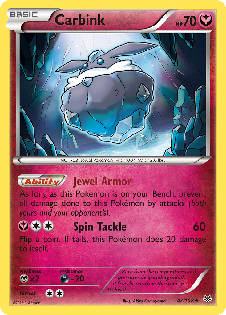 Carbink — illustrated card