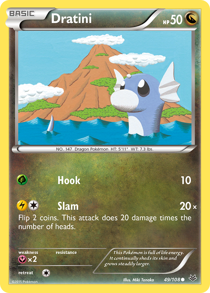 Dratini — illustrated card