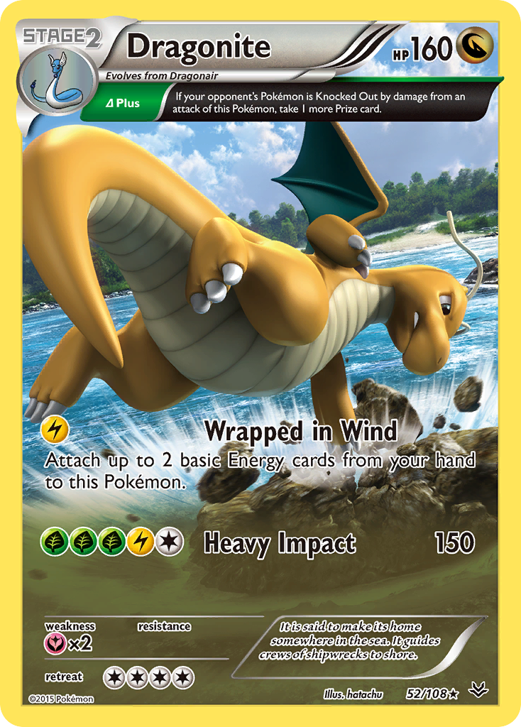 Dragonite — illustrated card