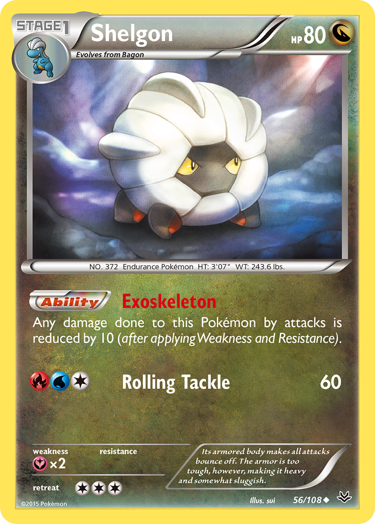 Shelgon — illustrated card