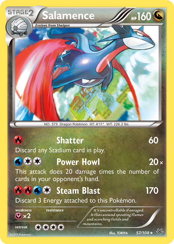 Salamence — illustrated card