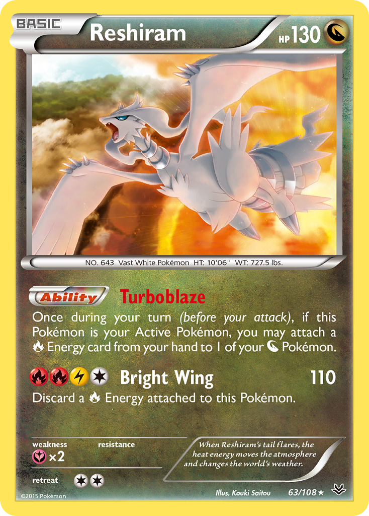 Reshiram — illustrated card
