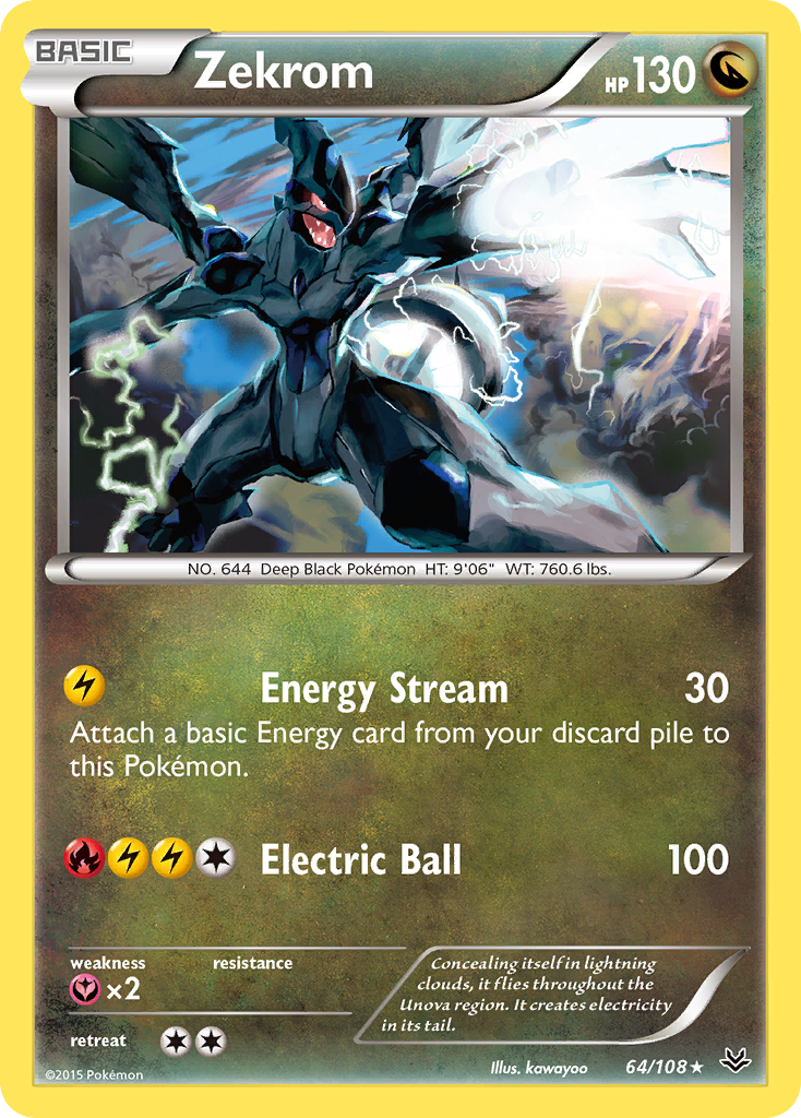 Zekrom — illustrated card