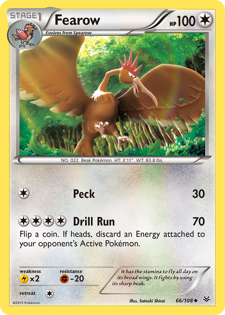 Fearow — illustrated card