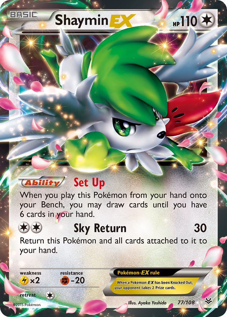 Shaymin-EX — illustrated card