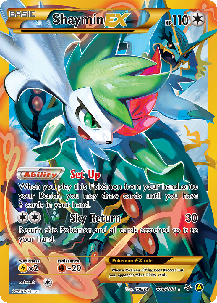 Shaymin-EX — illustrated card