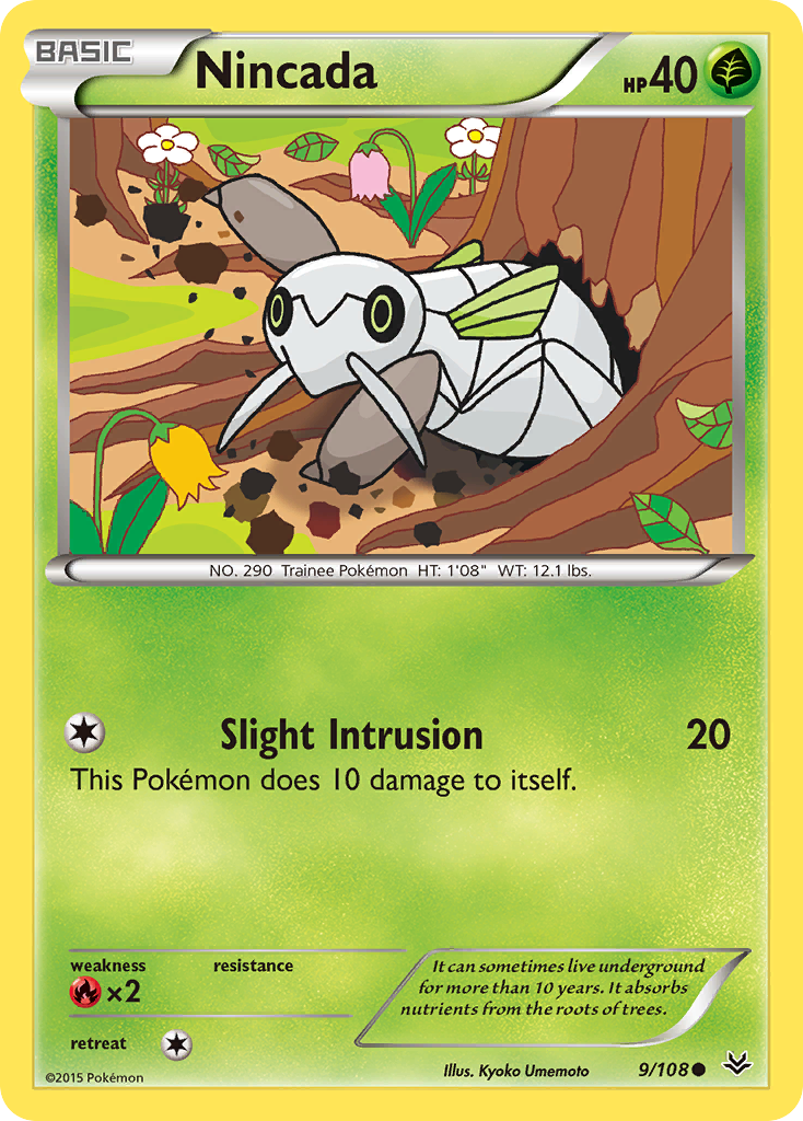 Nincada — illustrated card