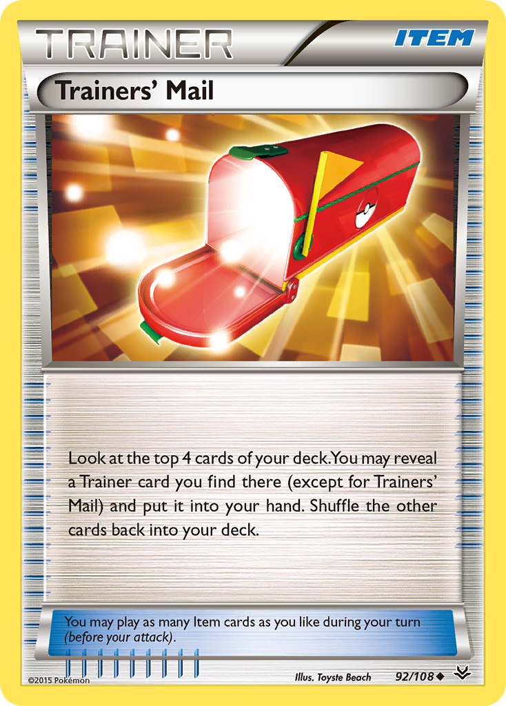 Trainers' Mail — illustrated card