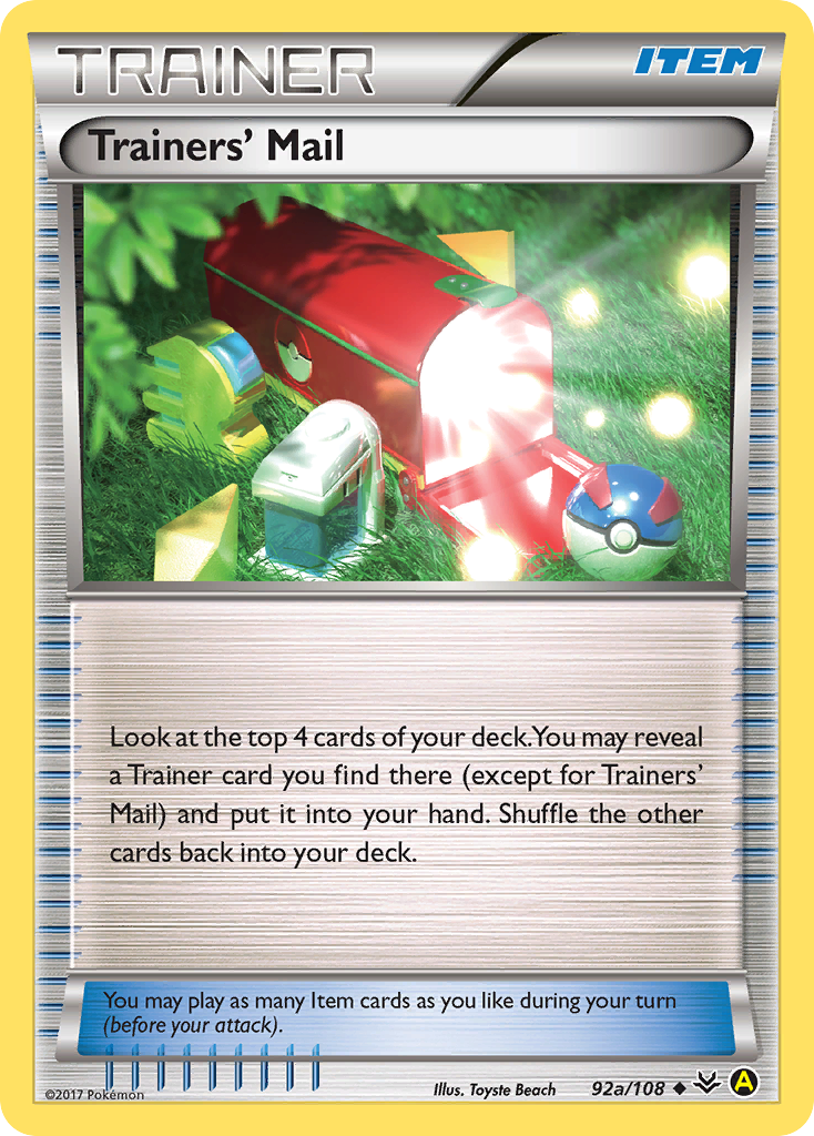 Trainers' Mail — illustrated card