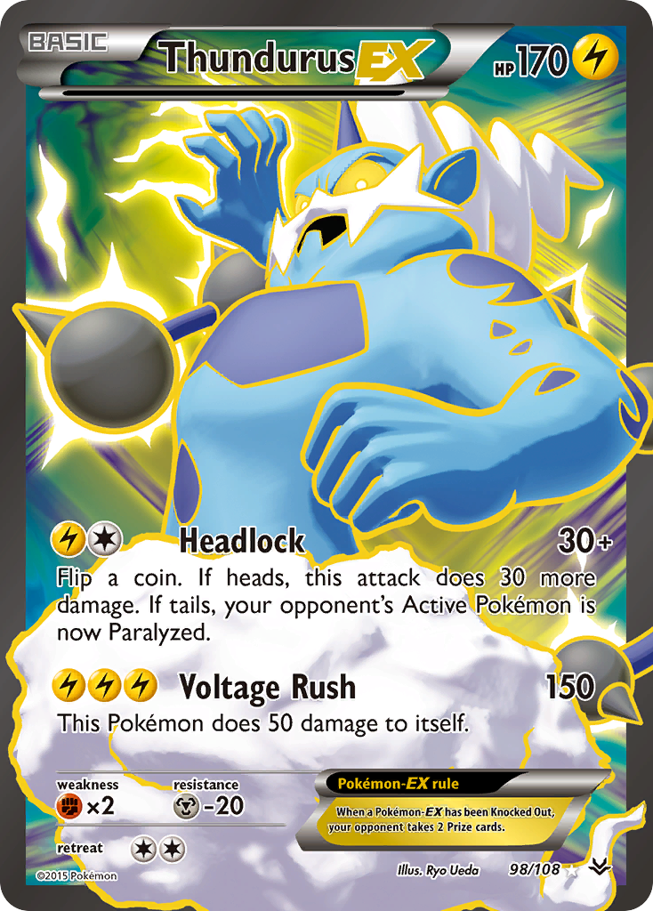 Thundurus-EX — illustrated card