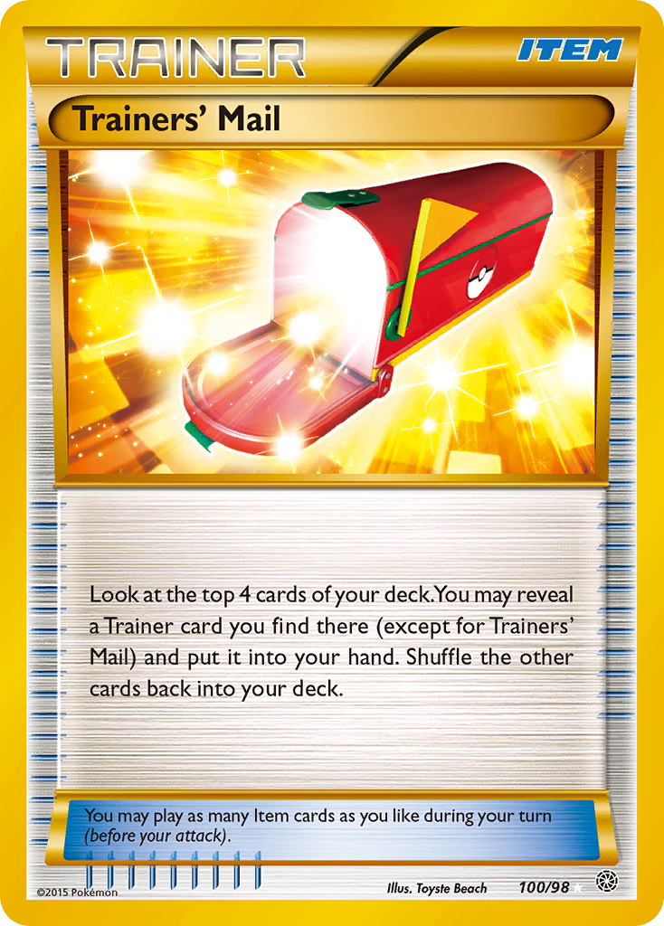 Trainers' Mail — illustrated card