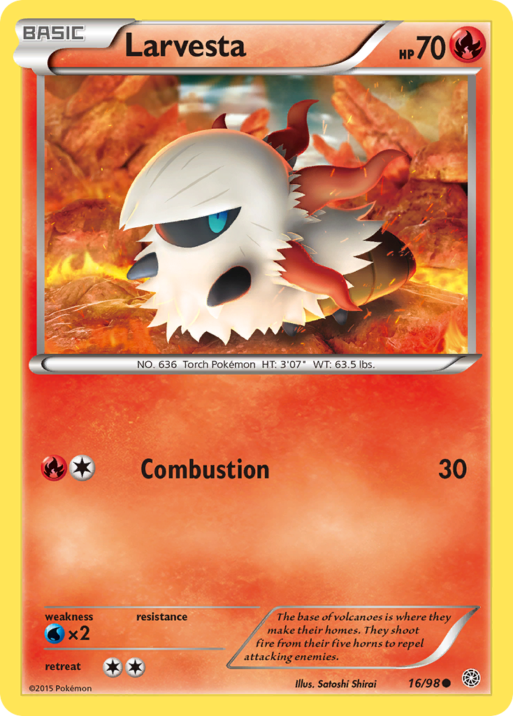 Larvesta — illustrated card
