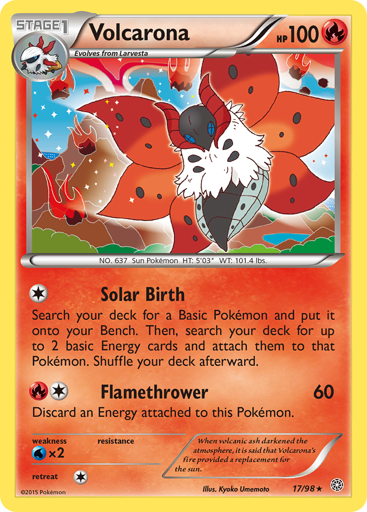 Volcarona — illustrated card