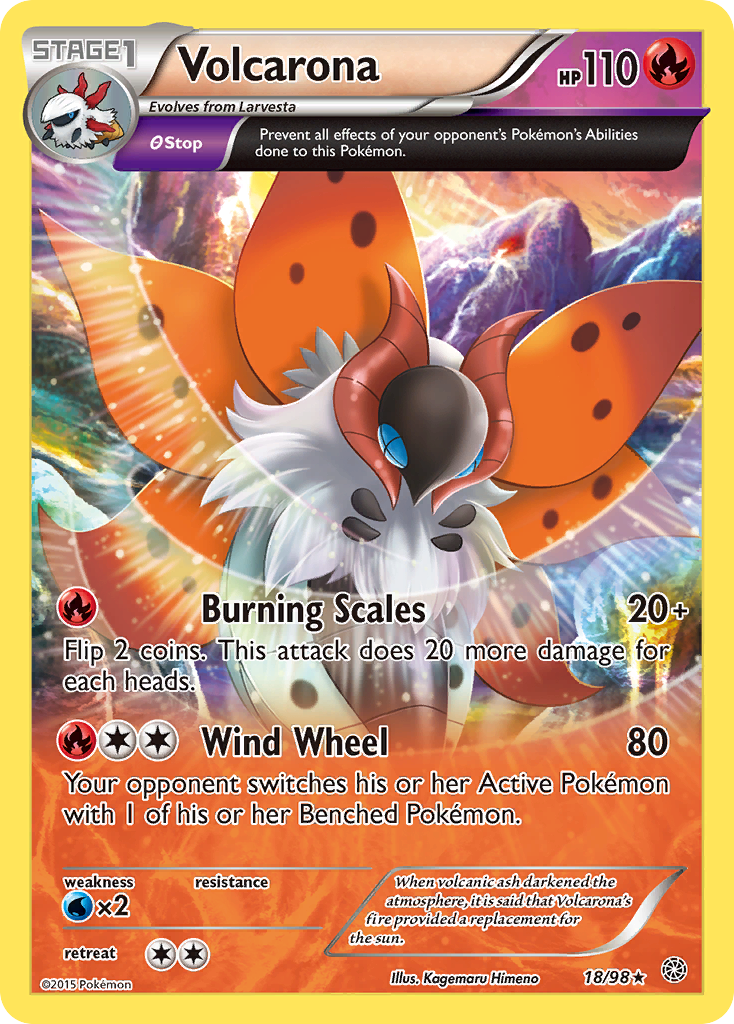 Volcarona — illustrated card
