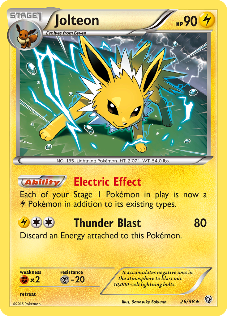 Jolteon — illustrated card