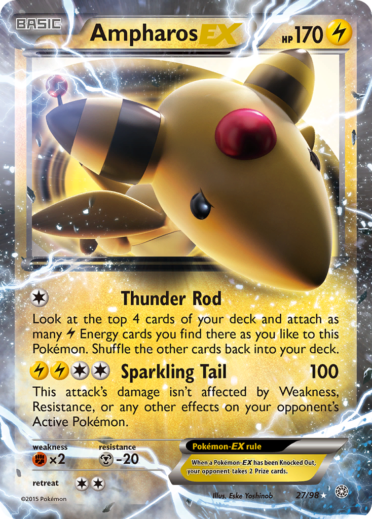 Ampharos-EX — illustrated card