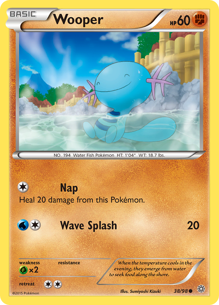 Wooper — illustrated card