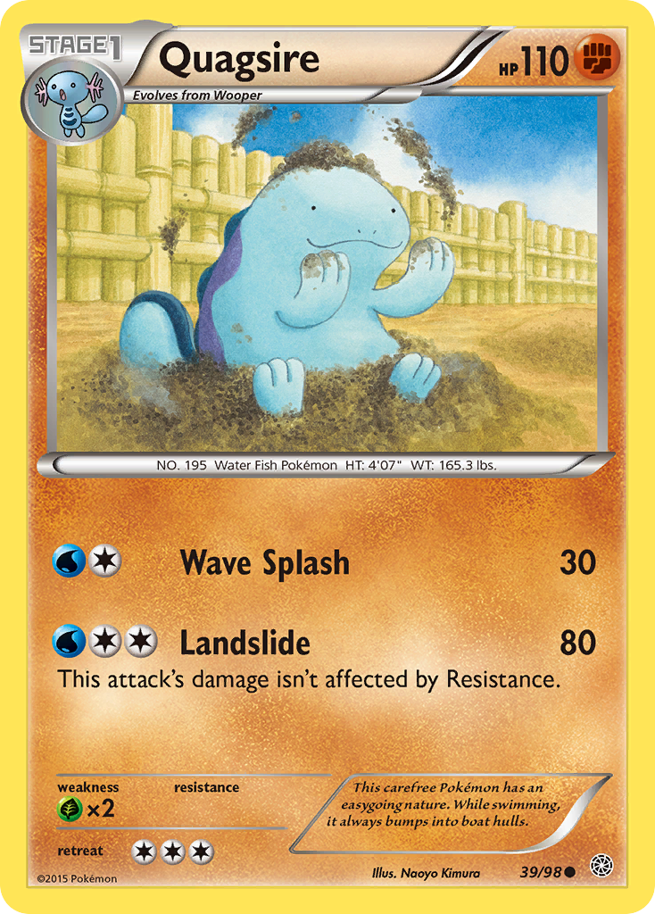 Quagsire — illustrated card