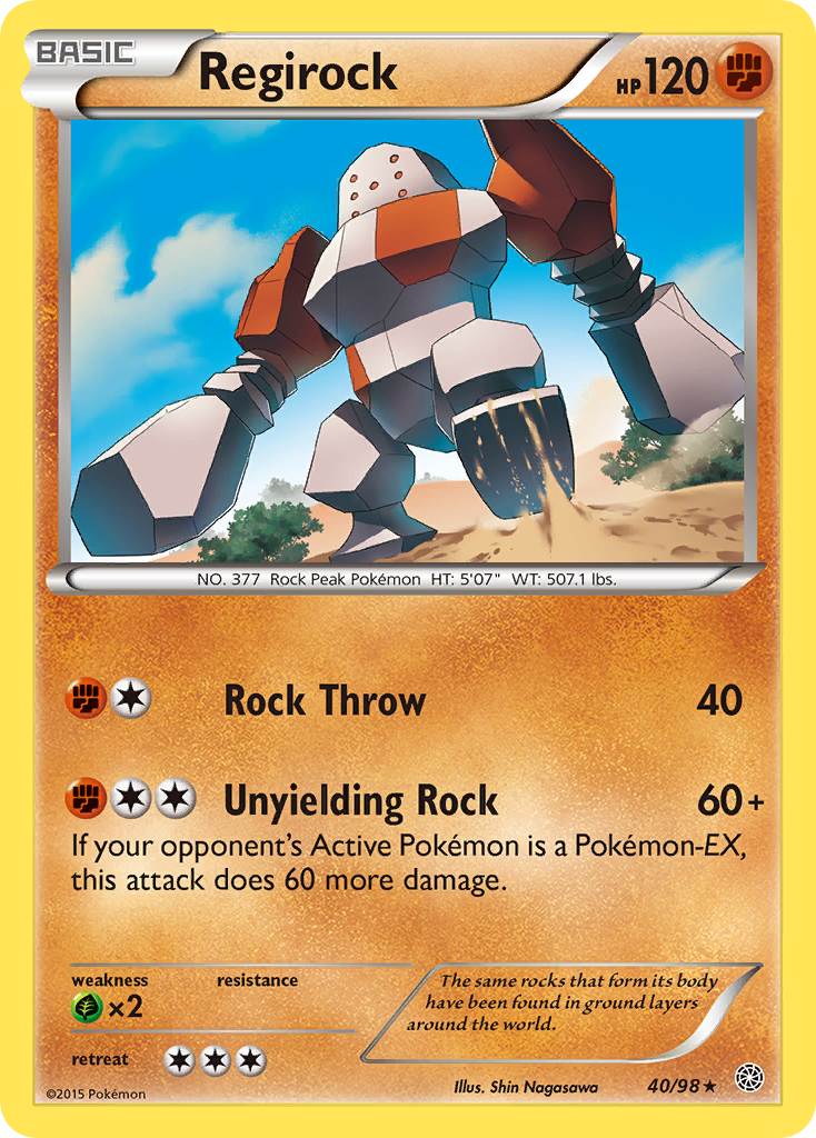Regirock — illustrated card