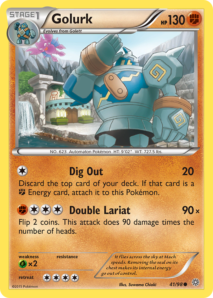 Golurk — illustrated card