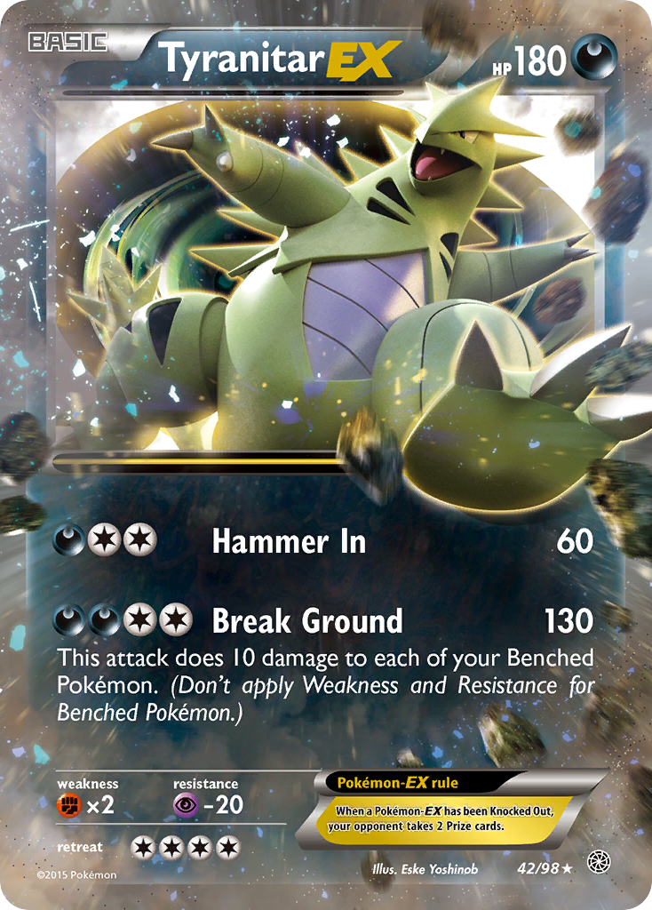 Tyranitar-EX — illustrated card