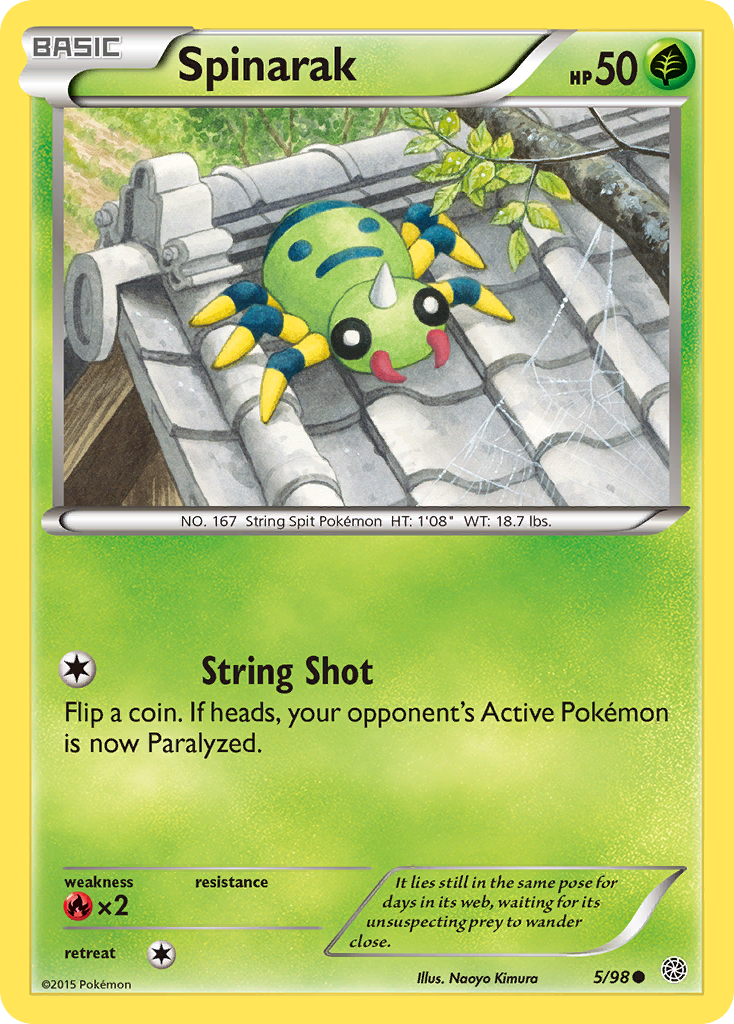 Spinarak — illustrated card