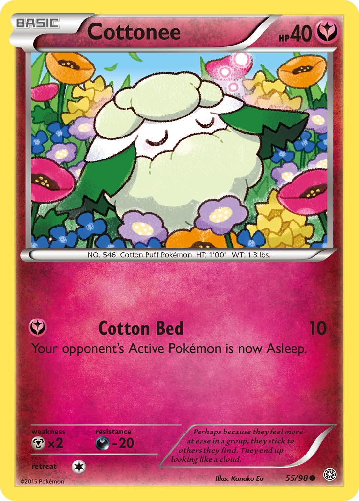 Cottonee — illustrated card