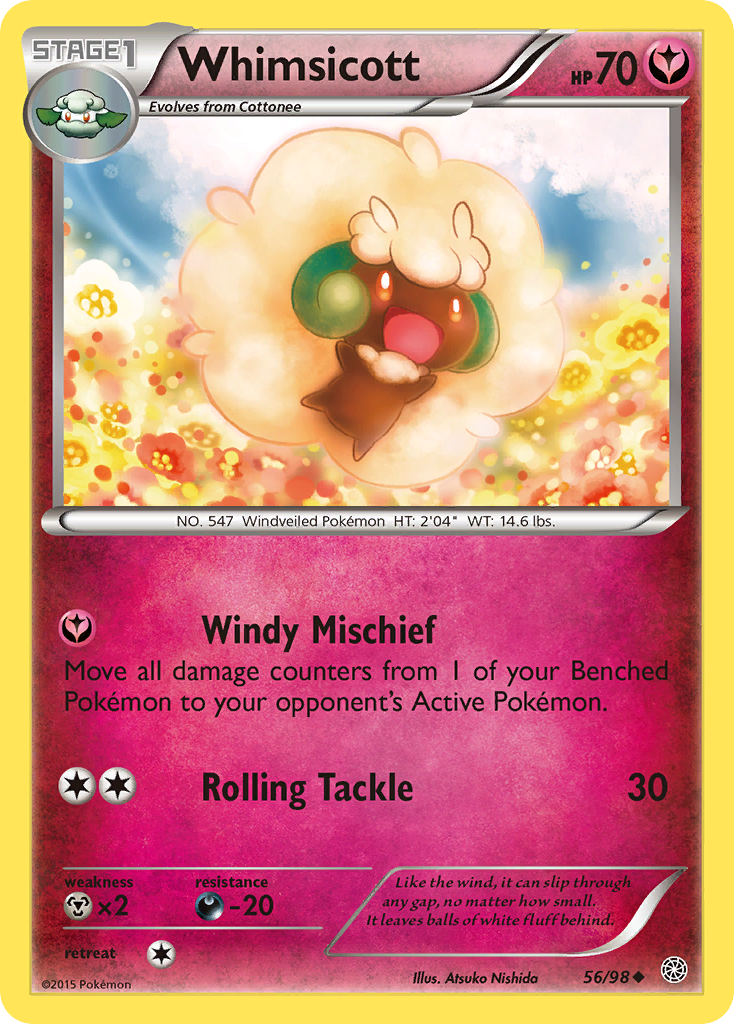 Whimsicott — illustrated card