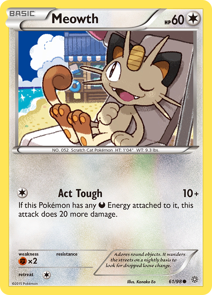 Meowth — illustrated card