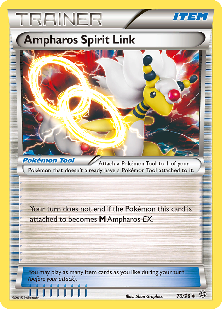 Ampharos Spirit Link — illustrated card
