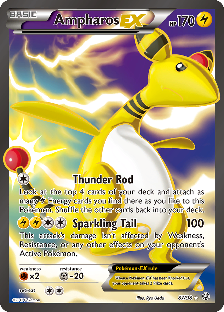 Ampharos-EX — illustrated card
