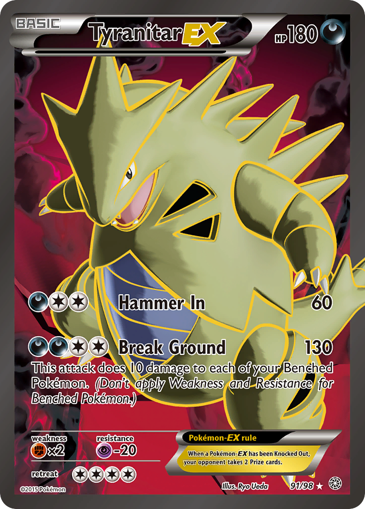 Tyranitar-EX — illustrated card