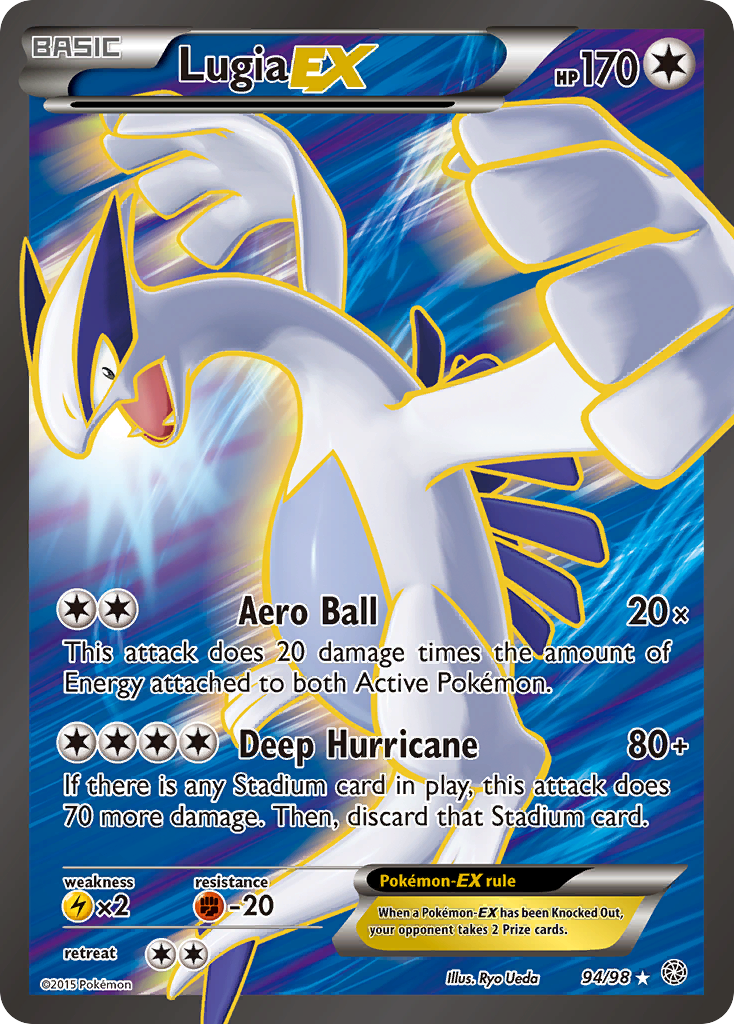 Lugia-EX — illustrated card