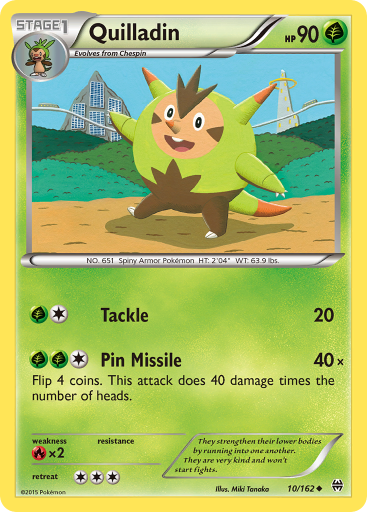 Quilladin — illustrated card