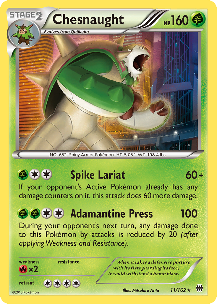 Chesnaught — illustrated card