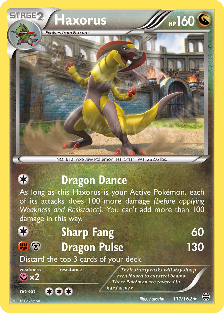 Haxorus — illustrated card