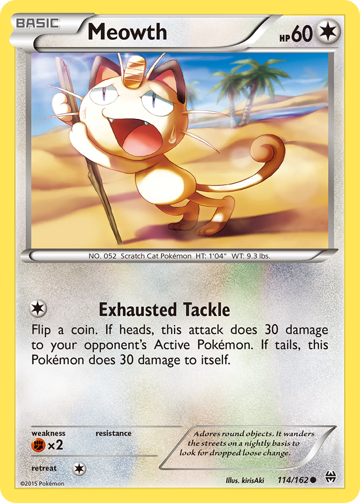 Meowth — illustrated card