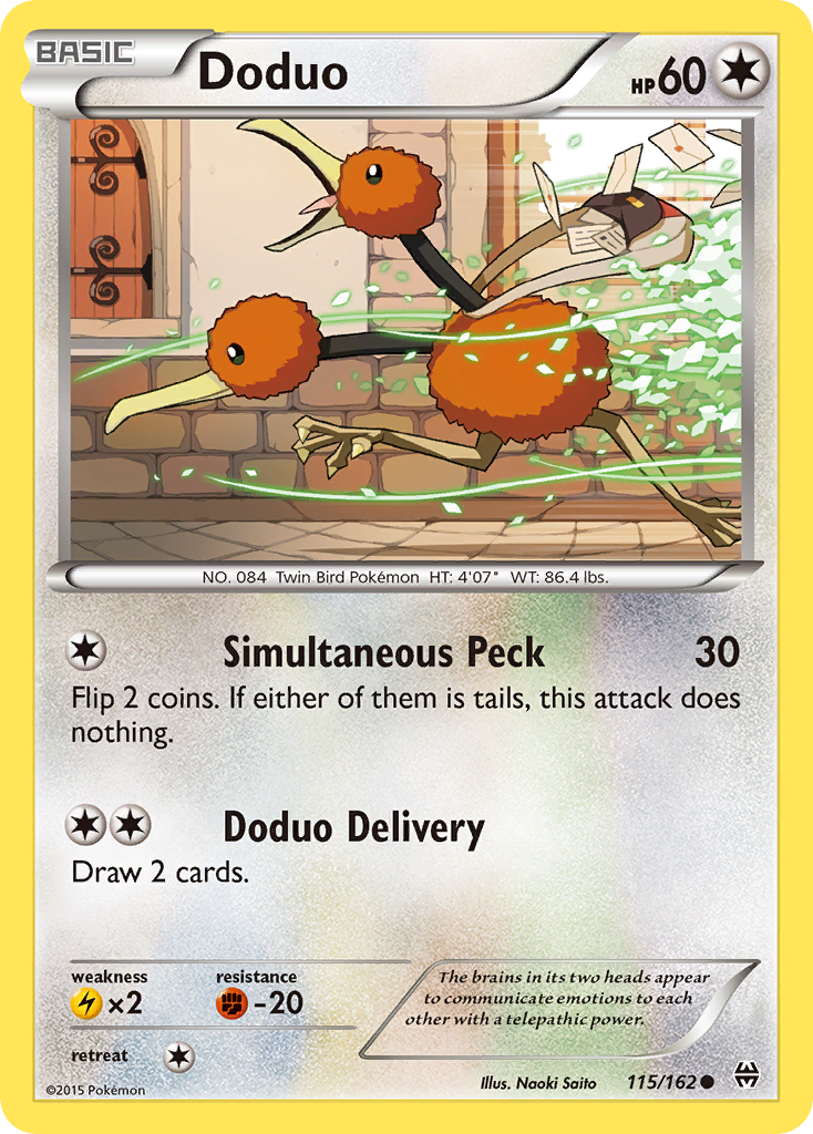 Doduo — illustrated card
