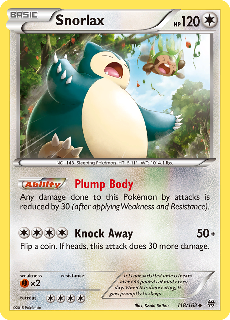Snorlax — illustrated card