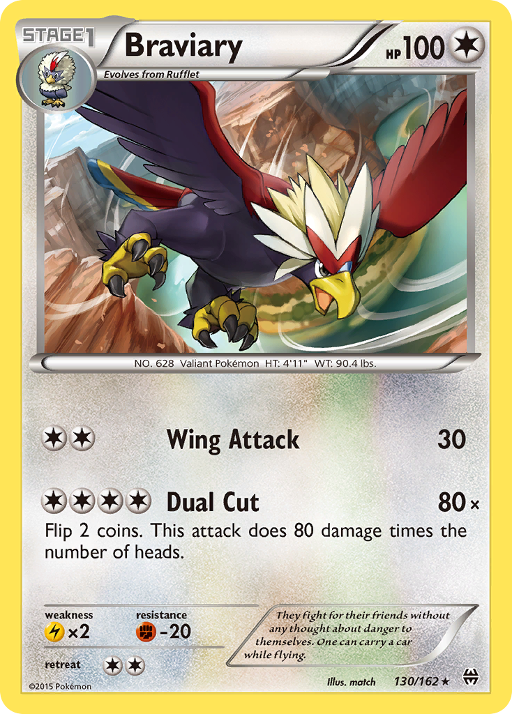 Braviary — illustrated card