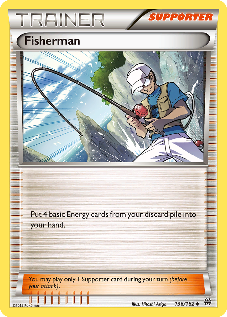 Fisherman — illustrated card