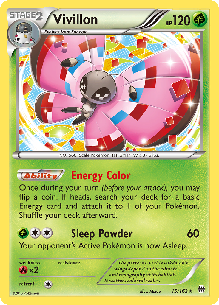 Vivillon — illustrated card