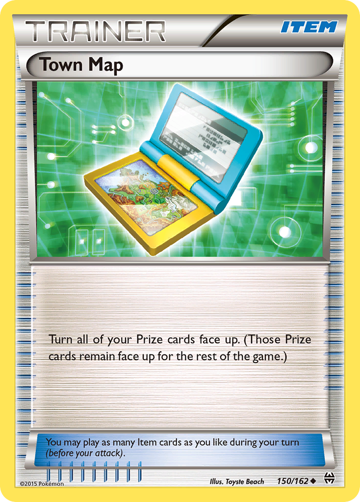 Town Map — illustrated card
