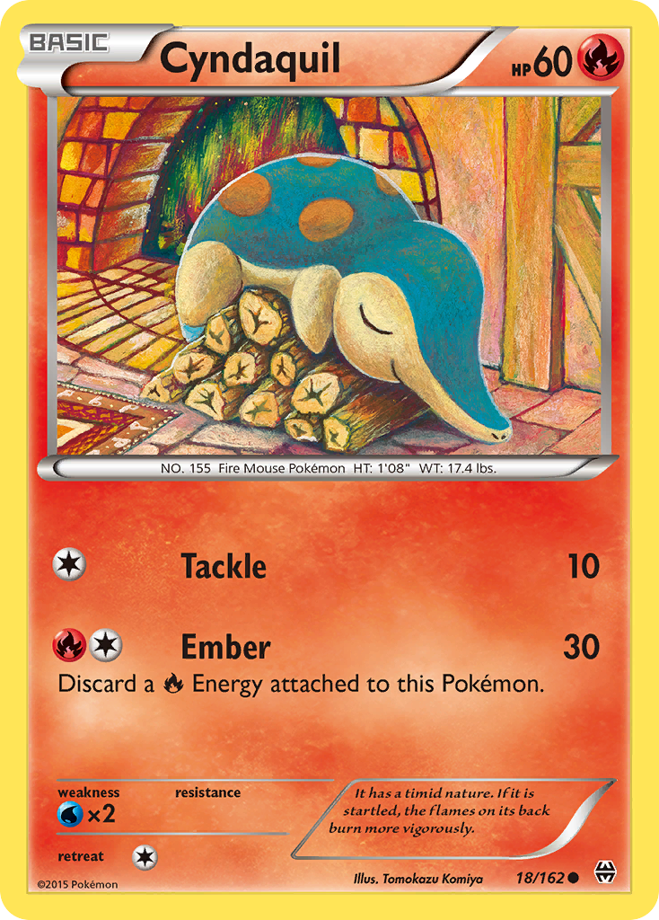 Cyndaquil — illustrated card