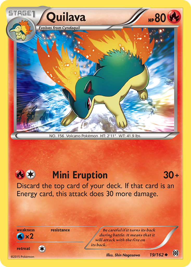 Quilava — illustrated card